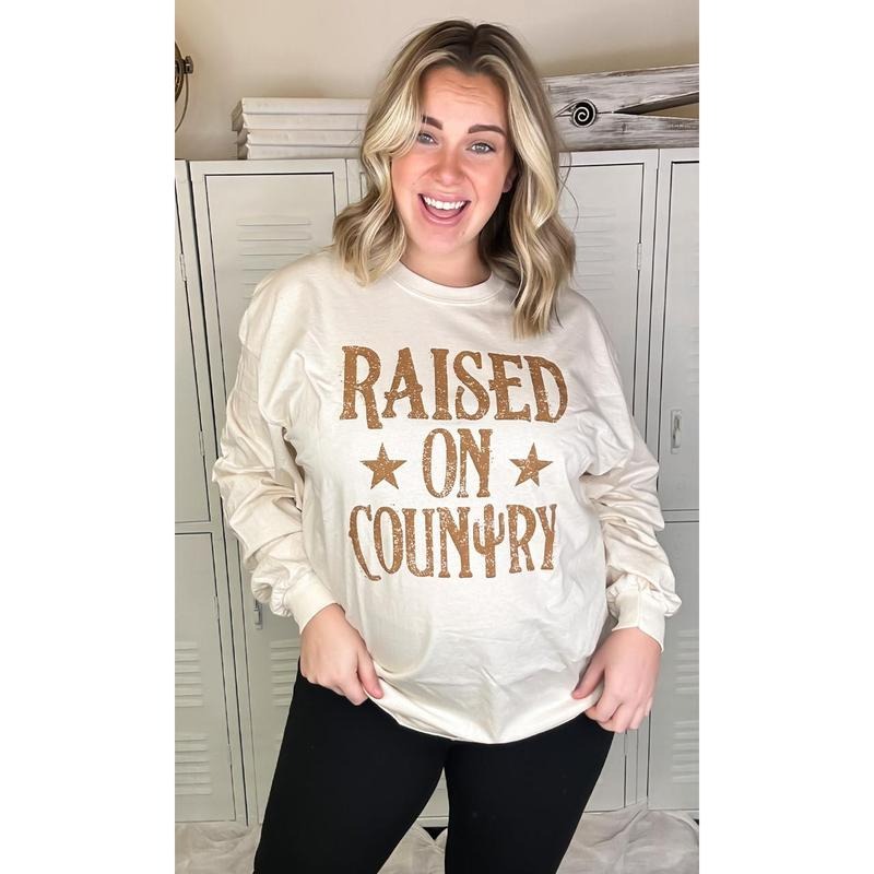 Raised Country - Adult & Kids T-Shirts, Sweatshirts & Hoodies apparel design preview 1