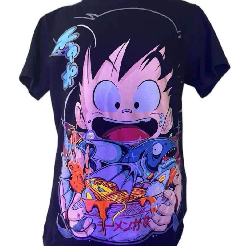 Ramen Black Unique Character Illustration Menswear - Adult & Kids T-Shirts, Sweatshirts & Hoodies apparel design preview 1