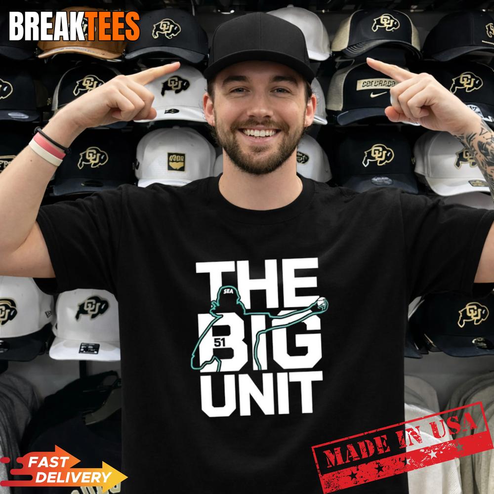 Randy Johnson The Big Unit Seattle Mariners Baseball - Adult & Kids T-Shirts, Sweatshirts & Hoodies apparel design preview 1
