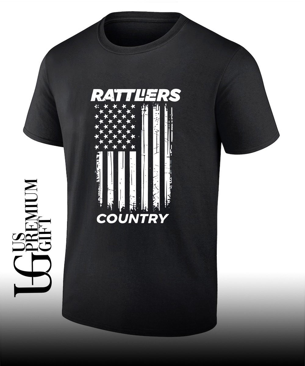 Rattlers Country USA flag - Adult & Kids T-Shirts, Sweatshirts & Hoodies apparel design preview 1