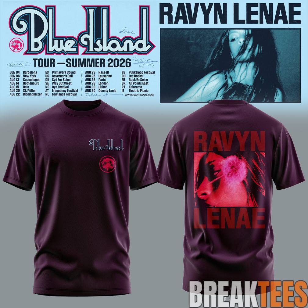 Ravyn Lenae "Blue Island" Tour 2026 - Adult & Kids T-Shirts, Sweatshirts & Hoodies apparel design preview 1