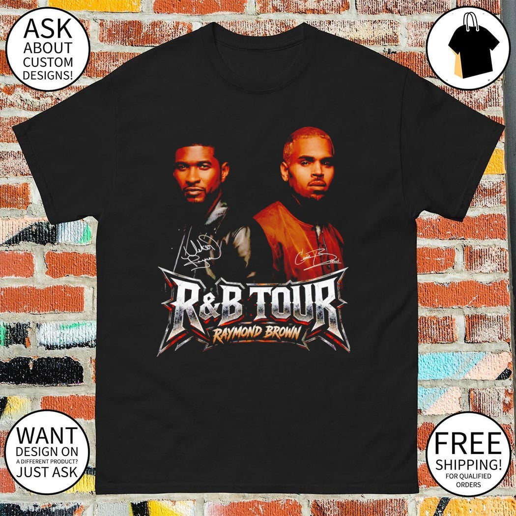 Raymond Brown Usher Chris R and B Tour 2026 - Adult & Kids T-Shirts, Sweatshirts & Hoodies apparel design preview 1