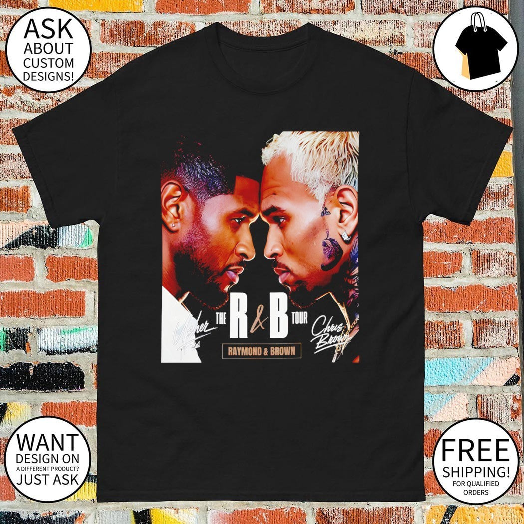 Raymond Brown Usher Chris R and B Tour poster - Adult & Kids T-Shirts, Sweatshirts & Hoodies apparel design preview 1