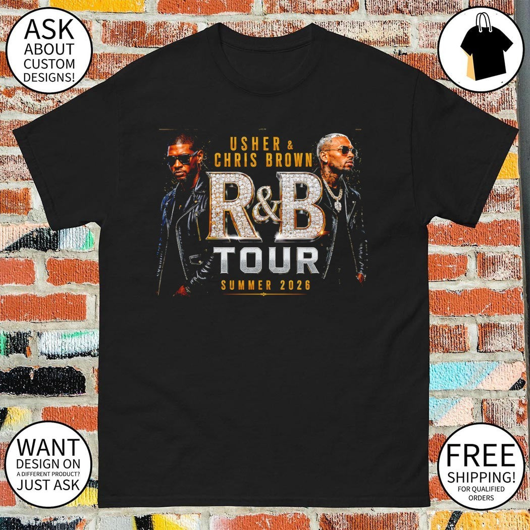 Raymond Brown Usher and Chris Diamond The R B Tour - Adult & Kids T-Shirts, Sweatshirts & Hoodies apparel design preview 1