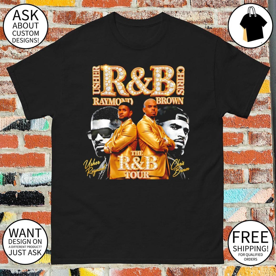 Raymond Brown Usher and Chris R B Music Concert - Adult & Kids T-Shirts, Sweatshirts & Hoodies apparel design preview 1