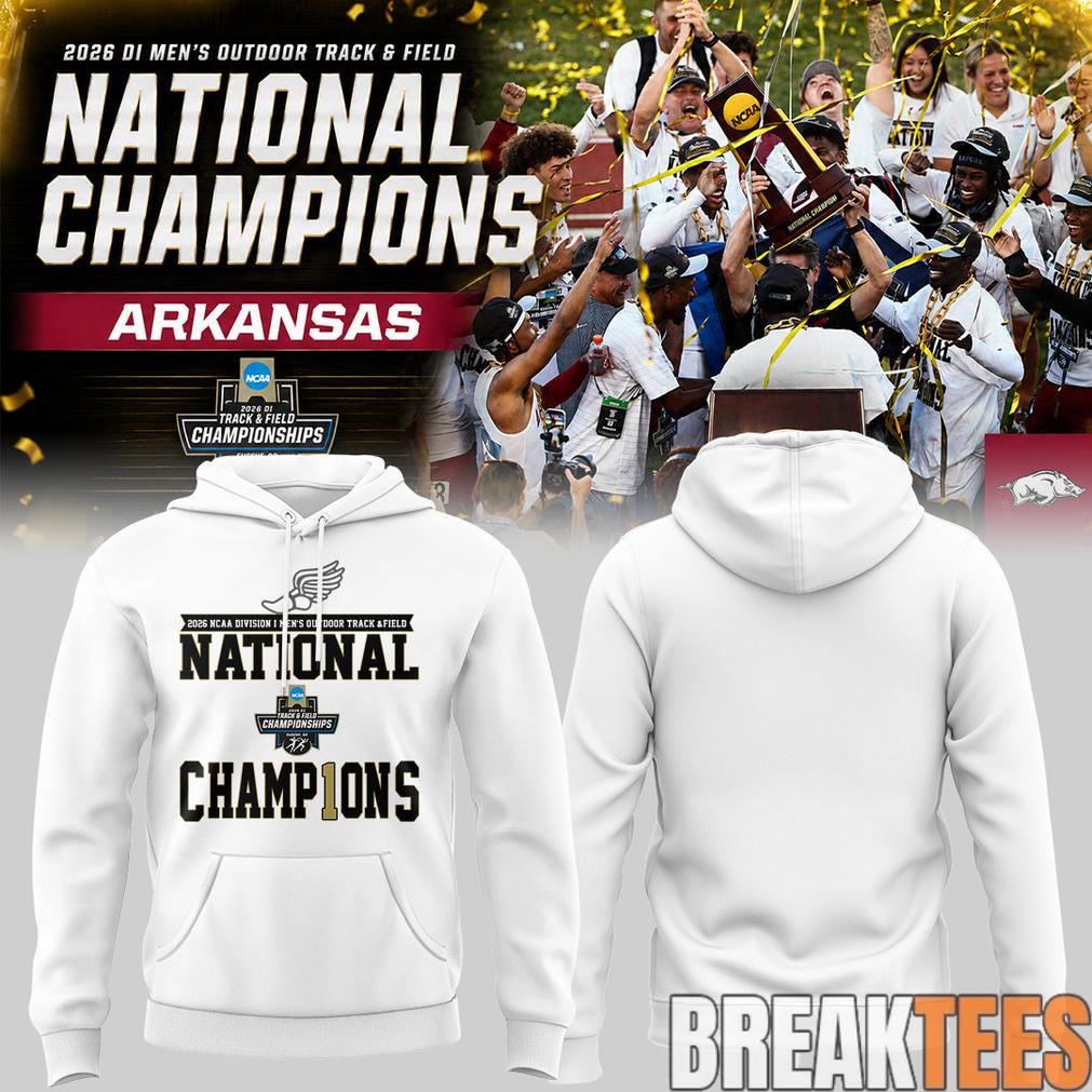 Razorbacks 2026 D1 Men's Outdoor Track&Field National - Adult & Kids T-Shirts, Sweatshirts & Hoodies apparel design preview 1
