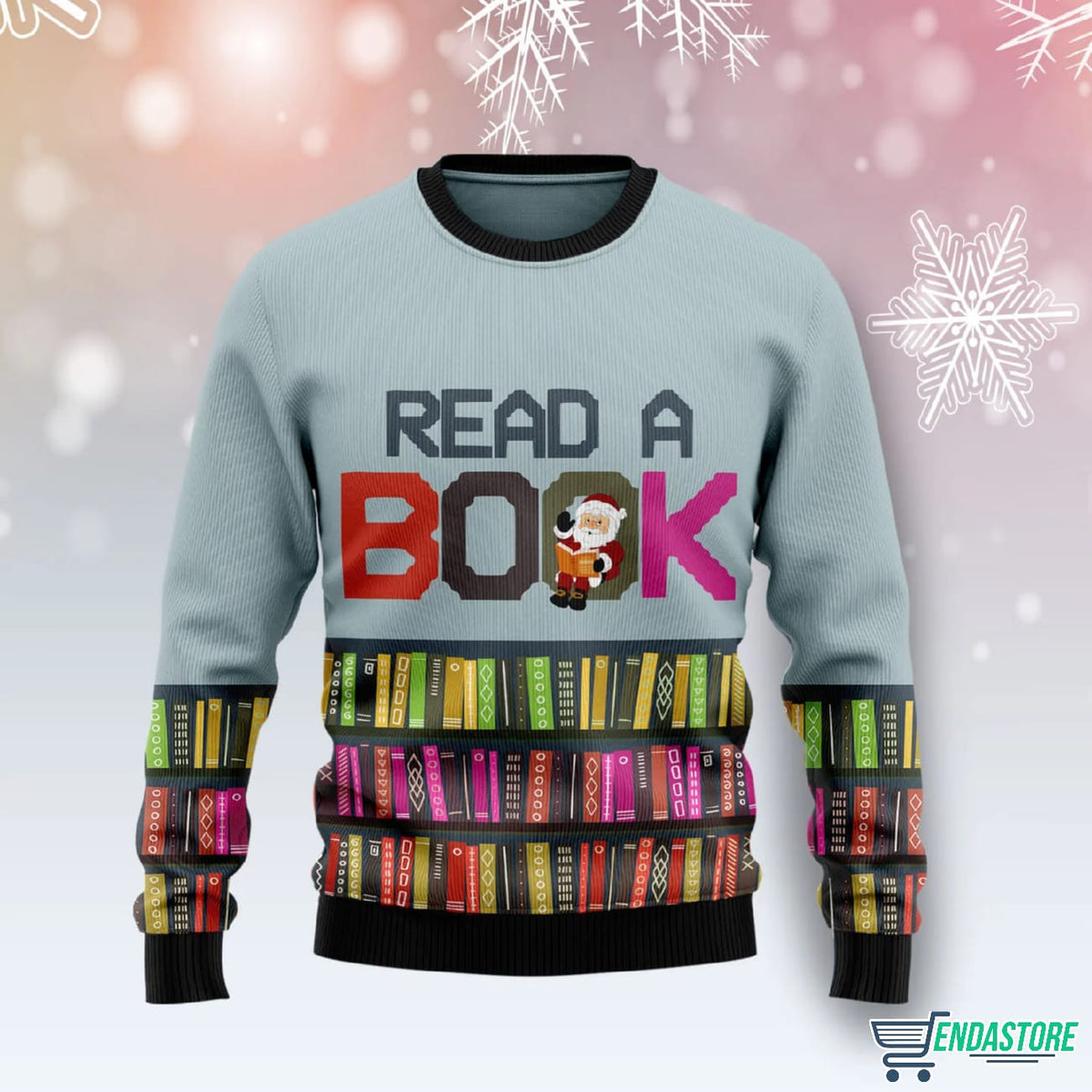 Read A Book 3D Ugly Christmas Sweater - Holiday Gift product image