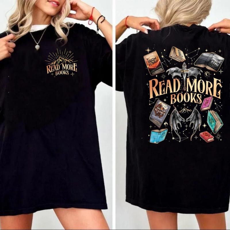 Read More Books Fourth Wing Acotar Book Lovers - Adult & Kids T-Shirts, Sweatshirts & Hoodies apparel design preview 1