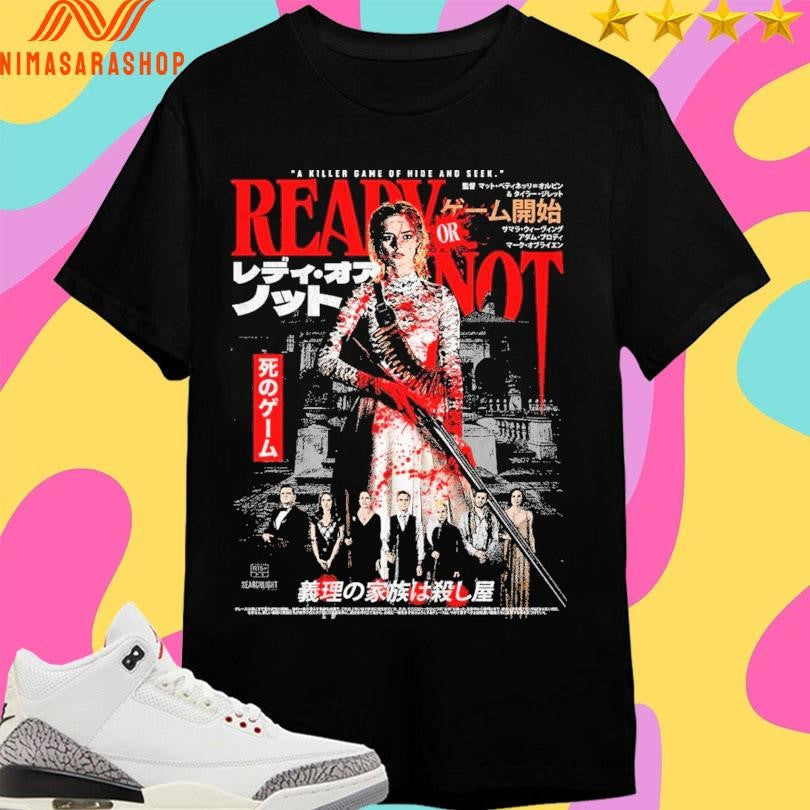 Ready Or Not A Killer Game Of Hide And Seek - Adult & Kids T-Shirts, Sweatshirts & Hoodies apparel design preview 1