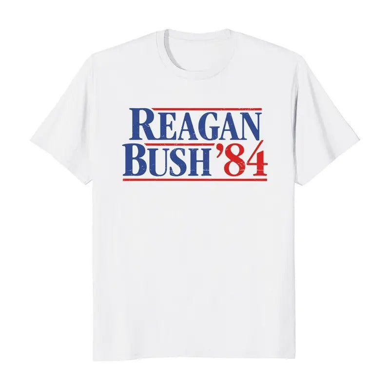 Reagan Bush '84 Conservative Republican GOP Vintage - Adult & Kids T-Shirts, Sweatshirts & Hoodies apparel design preview 1