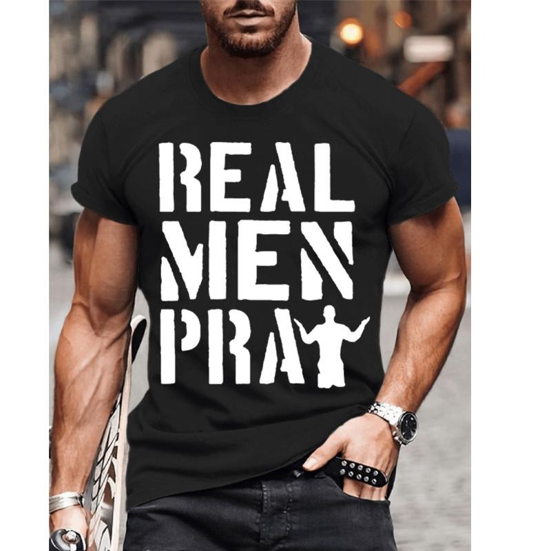 Real Pray Pure Cotton Fabric Casual Streetstyle Crew - Adult & Kids T-Shirts, Sweatshirts & Hoodies apparel design preview 1
