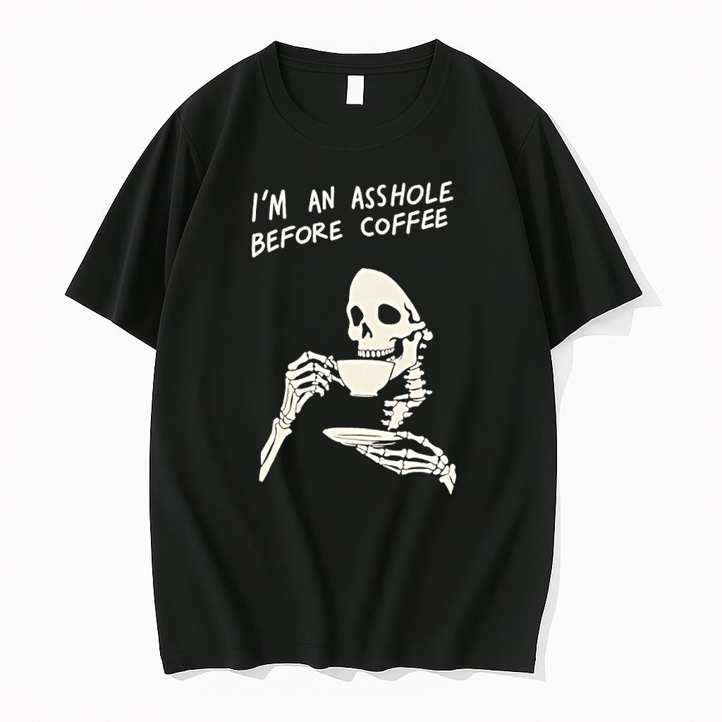Reaper Im An Asshole Before Coffee Sweater Jpg - Adult & Kids T-Shirts, Sweatshirts & Hoodies apparel design preview 1
