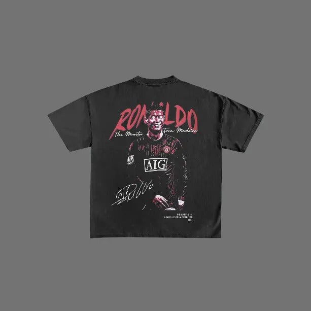 Red Devil RONALDO Vintage Soccer Menswear Womenswear - Adult & Kids T-Shirts, Sweatshirts & Hoodies apparel design preview 1
