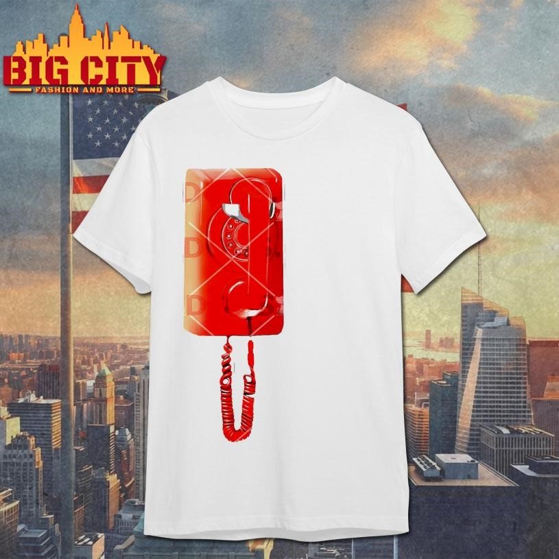 Red Vintage Wall Telephone - Adult & Kids T-Shirts, Sweatshirts & Hoodies apparel design preview 1