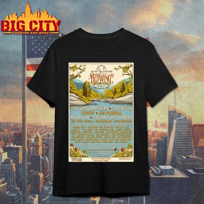 Red Wing Roots Music Festival June 19-21 2026 Tour - Adult & Kids T-Shirts, Sweatshirts & Hoodies apparel design preview 1