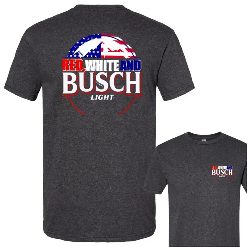Red White Busch Light 4th July DRG - Adult & Kids T-Shirts, Sweatshirts & Hoodies apparel design preview 1