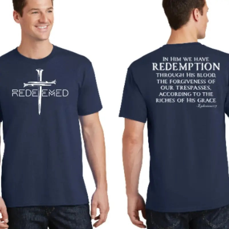Redeemed Blood Jesus Pure Cotton Casual Street Crew - Adult & Kids T-Shirts, Sweatshirts & Hoodies apparel design preview 1