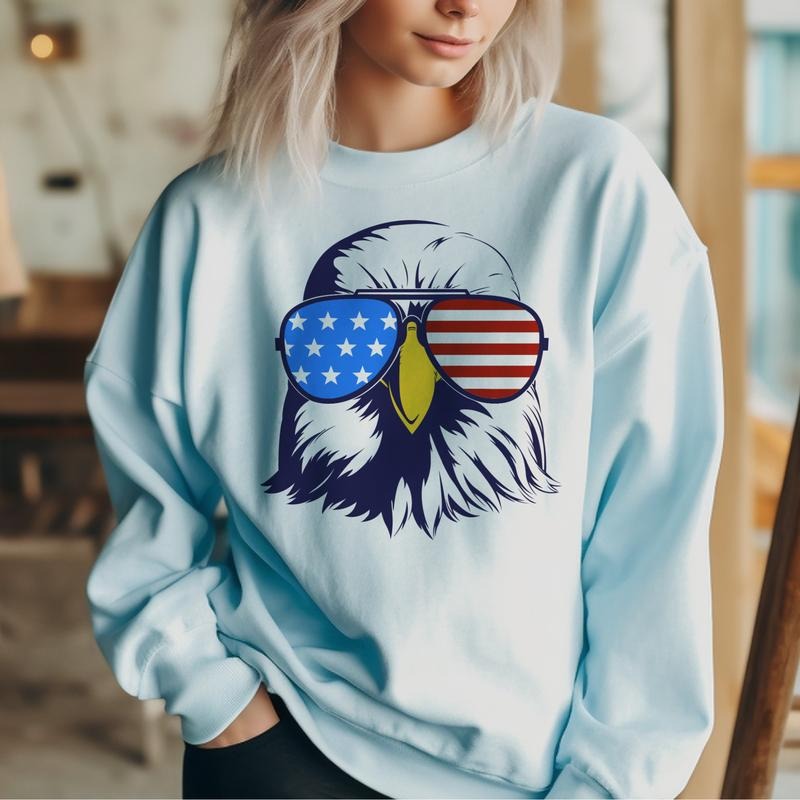 Redneck USA Mullet Eagle America Merica Trump 2024 - Adult & Kids T-Shirts, Sweatshirts & Hoodies apparel design preview 1
