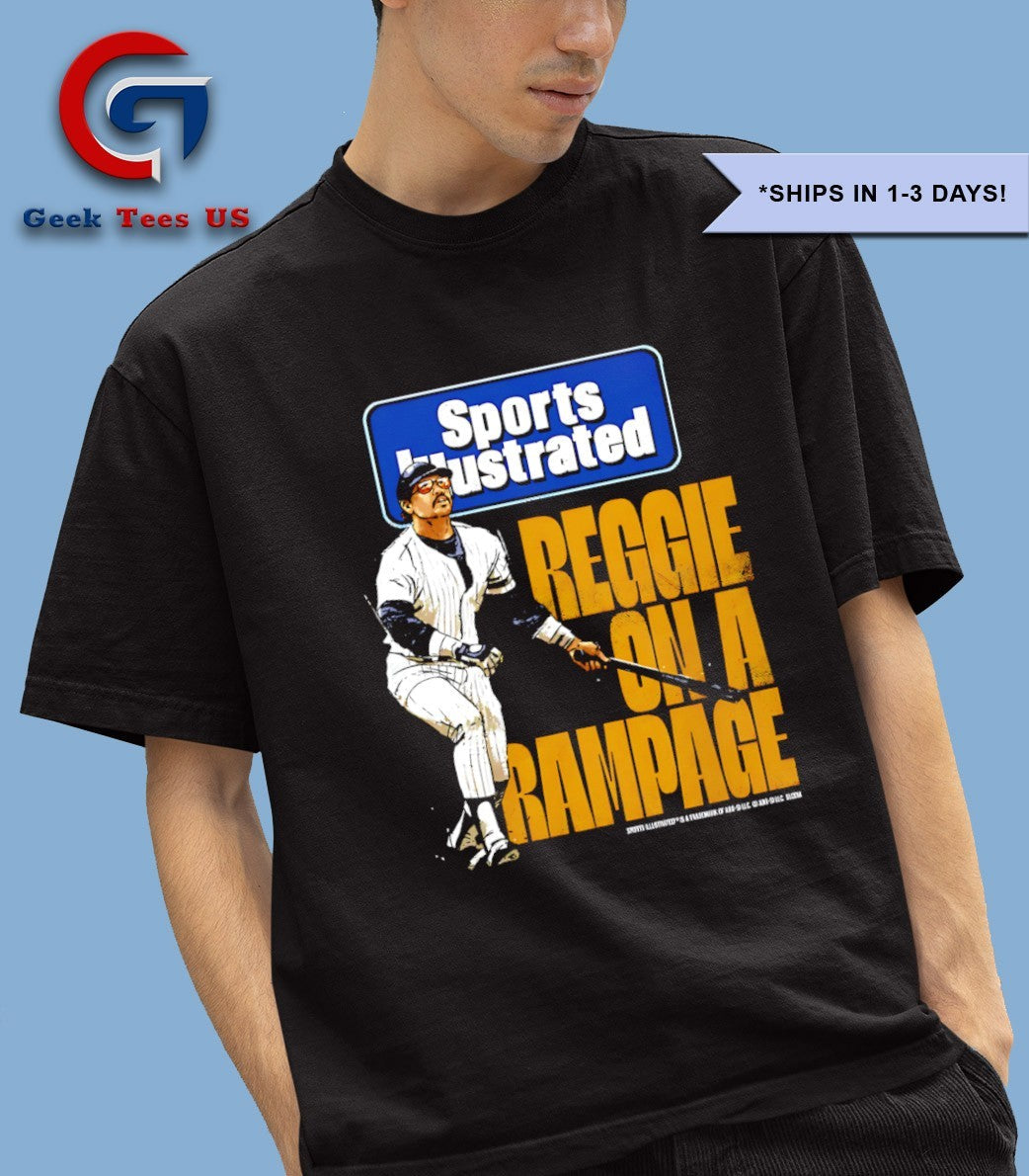 Reggie on a Rampage Jackson New York Yankees Sports - Adult & Kids T-Shirts, Sweatshirts & Hoodies apparel design preview 1