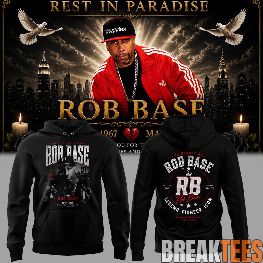 Remembering Rob Base The Hip Hop Legend - Adult & Kids T-Shirts, Sweatshirts & Hoodies apparel design preview 1