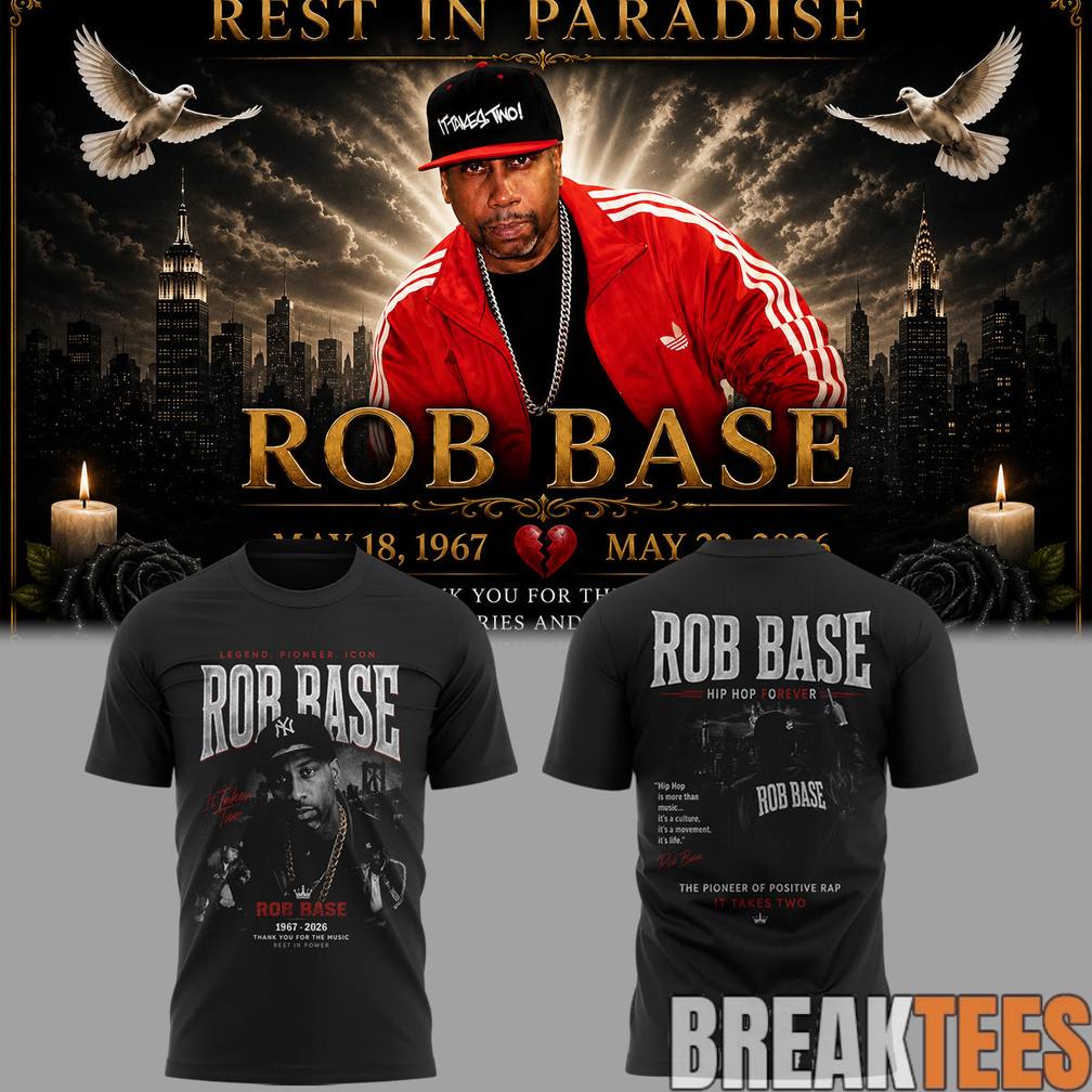 Remembering Rob Base The Hip Hop Legend - Adult & Kids T-Shirts, Sweatshirts & Hoodies apparel design preview 1
