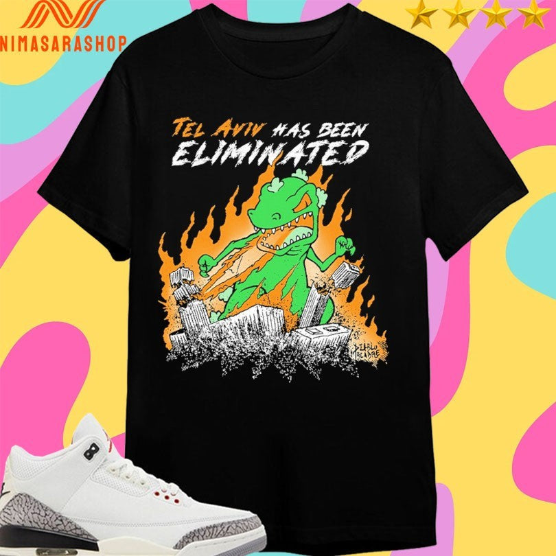 Reptar Tel Aviv Has Been Eliminated - Adult & Kids T-Shirts, Sweatshirts & Hoodies apparel design preview 1