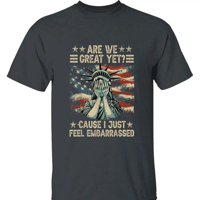 Resist 'Are We Great Yet?' Political Protest Statue - Adult & Kids T-Shirts, Sweatshirts & Hoodies apparel design preview 1