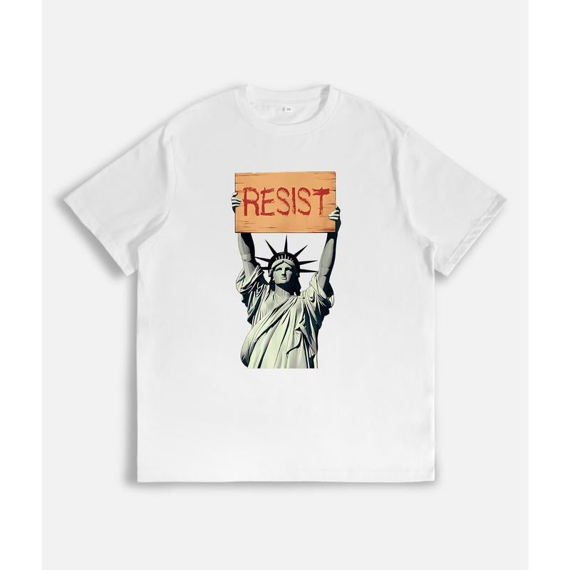 Resist Statue Liberty WomenResist Feminist - Adult & Kids T-Shirts, Sweatshirts & Hoodies apparel design preview 1