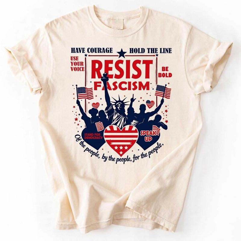 Resist Feminist Strong Protest Anti Trump Political - Adult & Kids T-Shirts, Sweatshirts & Hoodies apparel design preview 1