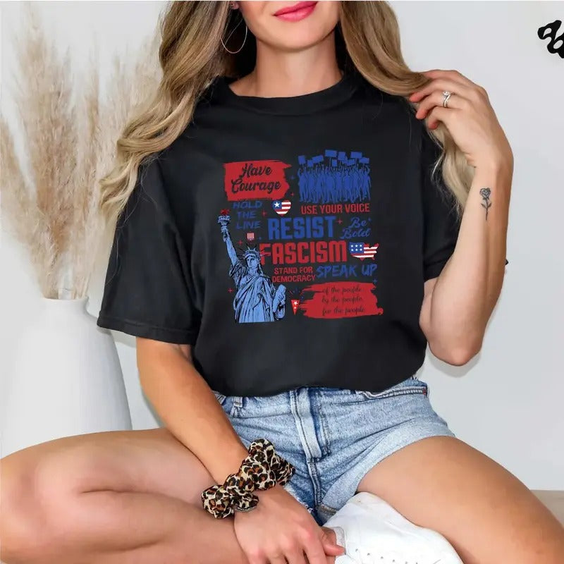 Resist Liberal Activist Anti Trummp Rebel Political - Adult & Kids T-Shirts, Sweatshirts & Hoodies apparel design preview 1