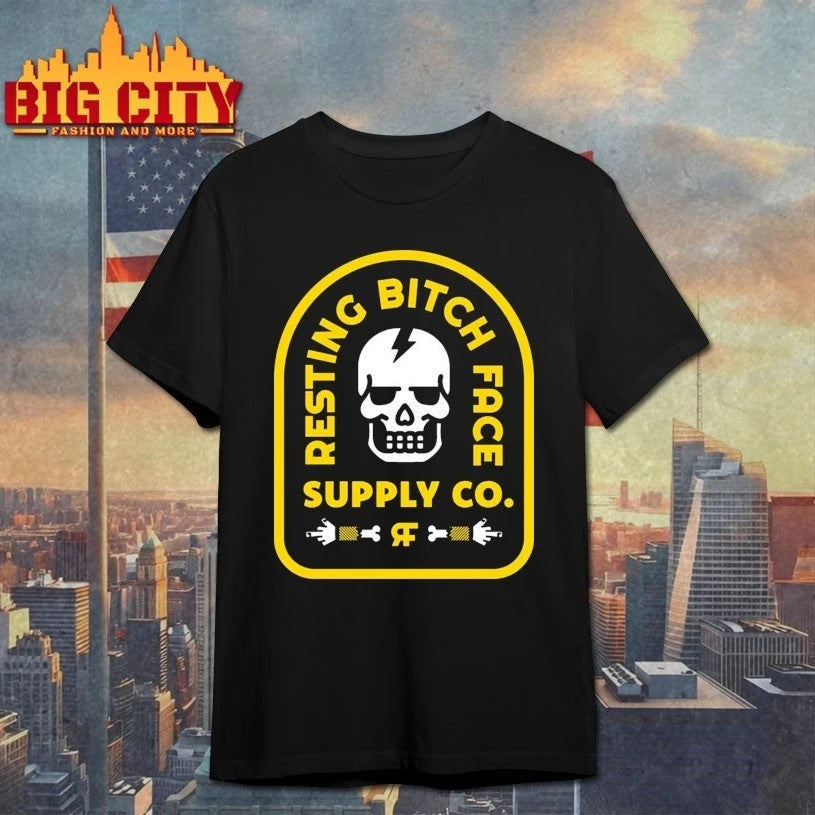 Resting Bitch Face Supply Company Skull - Adult & Kids T-Shirts, Sweatshirts & Hoodies apparel design preview 1