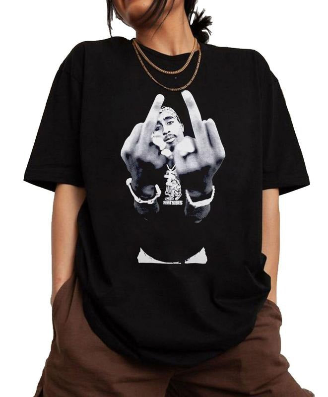 Retro 90s 2Pac Vintage Tupac Shakur Bootleg Hip Hop - Adult & Kids T-Shirts, Sweatshirts & Hoodies apparel design preview 1