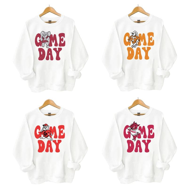 Retro All College Football Mascot Game Day Bundle - Adult & Kids T-Shirts, Sweatshirts & Hoodies apparel design preview 1