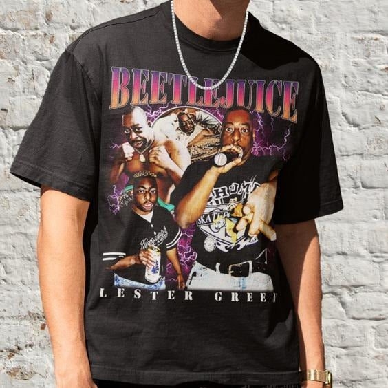 Retro Beetlejuice Lester Green Funny Classic 90s - Adult & Kids T-Shirts, Sweatshirts & Hoodies apparel design preview 1