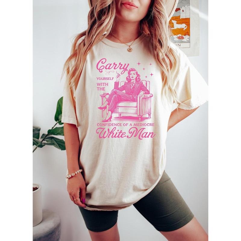 Retro Carry Yourself Confidence Mediocre White Man - Adult & Kids T-Shirts, Sweatshirts & Hoodies apparel design preview 1