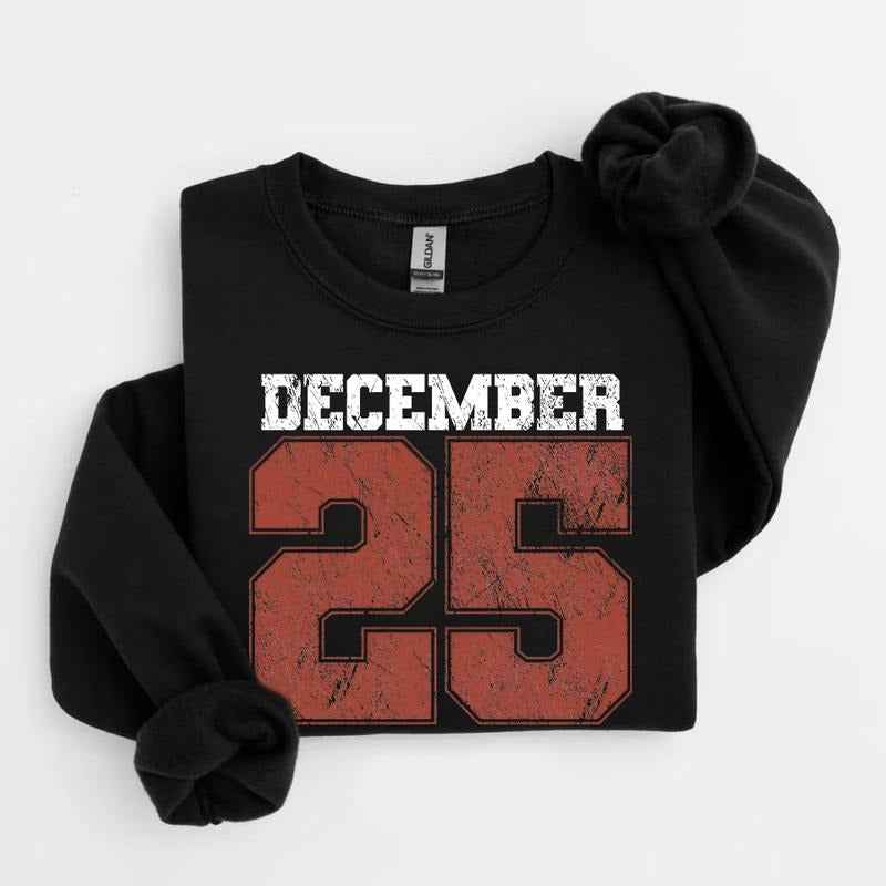 Retro December 25 Winter - Adult & Kids T-Shirts, Sweatshirts & Hoodies apparel design preview 1