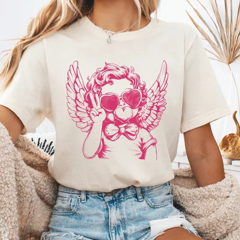 Retro Cupid Valentine ONLY 2 This Price - Adult & Kids T-Shirts, Sweatshirts & Hoodies apparel design preview 1