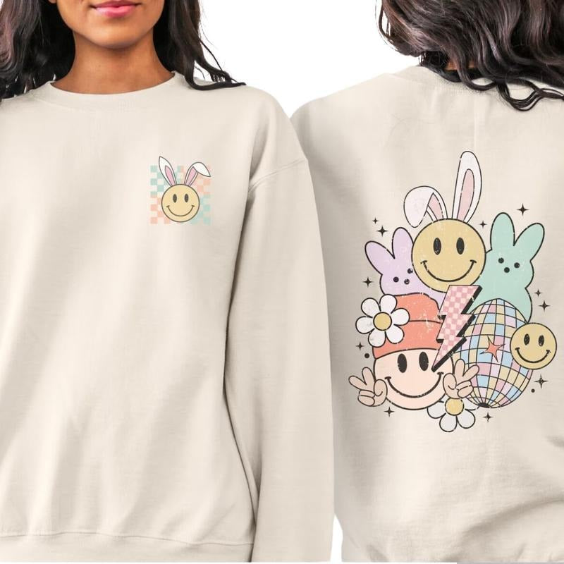 Retro Easter Back Printed - Adult & Kids T-Shirts, Sweatshirts & Hoodies apparel design preview 1