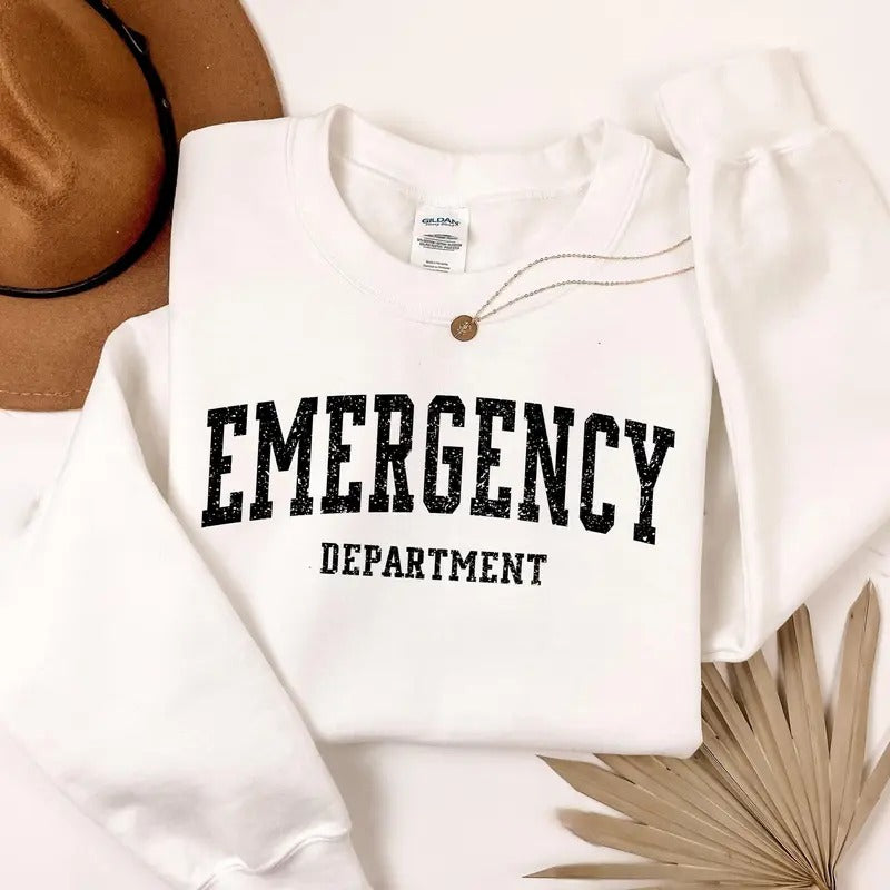 Retro Emergency Department Nurse ER Medicine Cute - Adult & Kids T-Shirts, Sweatshirts & Hoodies apparel design preview 1