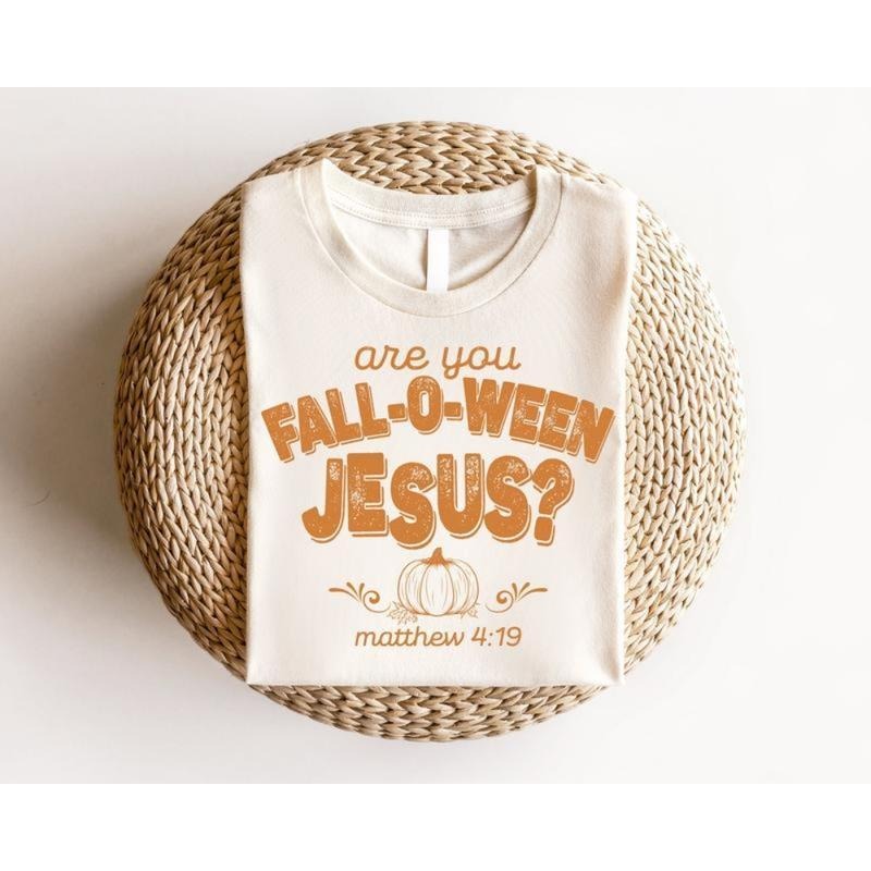 Retro Fall Religious Are You O Ween Jesus Christian - Adult & Kids T-Shirts, Sweatshirts & Hoodies apparel design preview 1