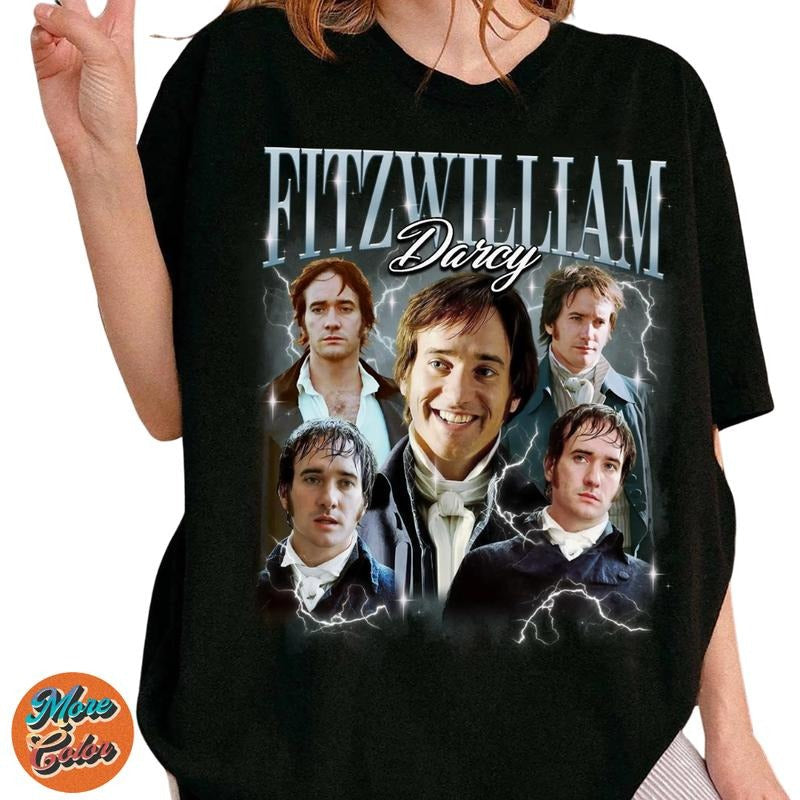 Retro Fitzwilliam Darcy Pride Prejudice Cotton Crew - Adult & Kids T-Shirts, Sweatshirts & Hoodies apparel design preview 1