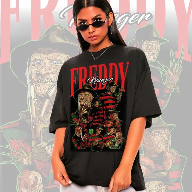 Retro Freddy Krueger Nightmare Elm Street - Adult & Kids T-Shirts, Sweatshirts & Hoodies apparel design preview 1