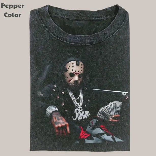 Retro Funny Vintage Jason Voorhees Gang Movies Meme - Adult & Kids T-Shirts, Sweatshirts & Hoodies apparel design preview 1