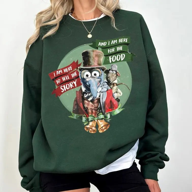 Retro Gonzo Rizzo Muppet Carol I'M Here Food Story - Adult & Kids T-Shirts, Sweatshirts & Hoodies apparel design preview 1