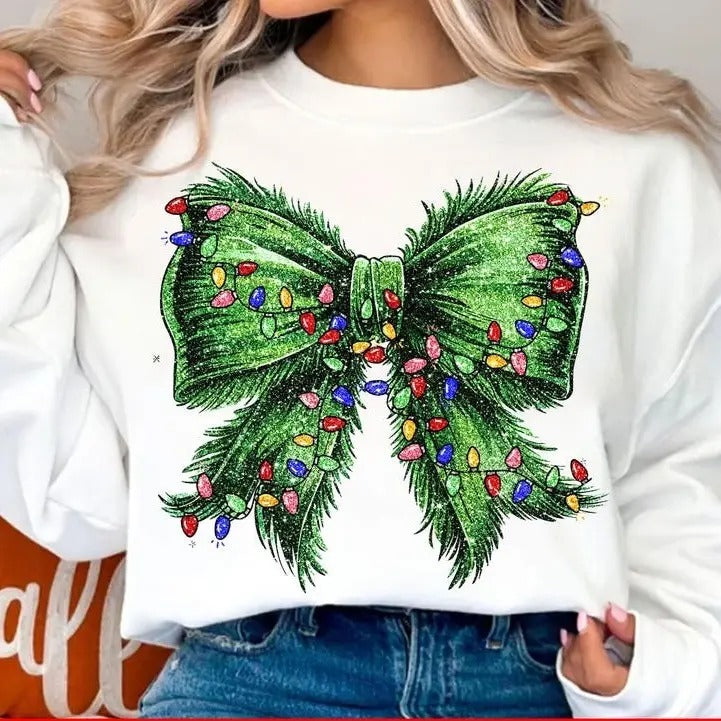 Retro Grinchmas Coquette Bow Green Fur Printed Season - Adult & Kids T-Shirts, Sweatshirts & Hoodies apparel design preview 1