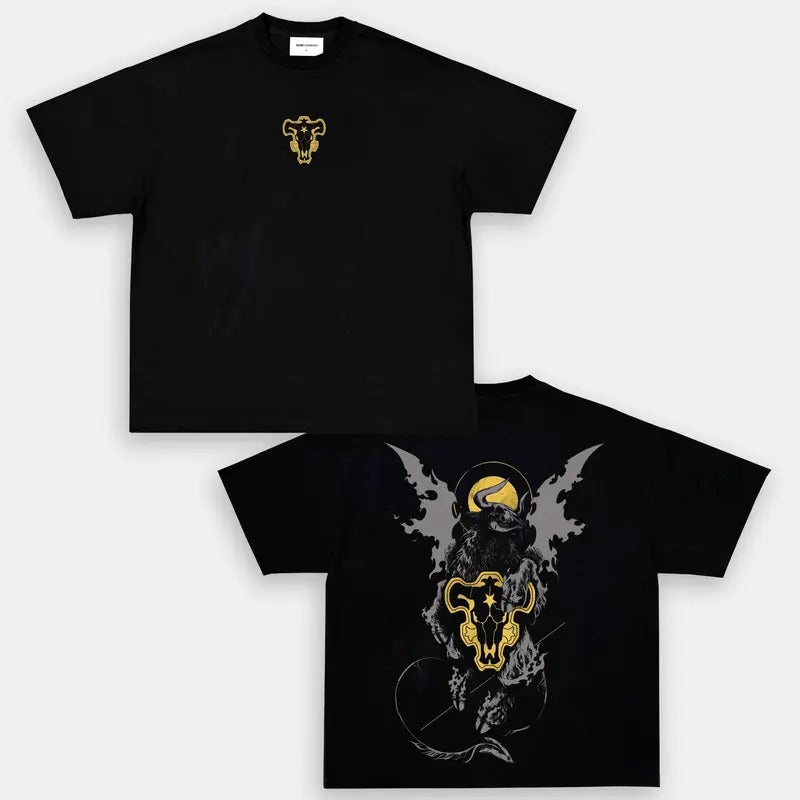 Retro Heavy Limited Black Bull Clover Anime Double - Adult & Kids T-Shirts, Sweatshirts & Hoodies apparel design preview 1