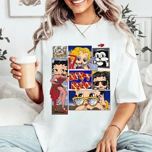 Retro I Am July Girl Betty Boop Want See Fan Lovers - Adult & Kids T-Shirts, Sweatshirts & Hoodies apparel design preview 1
