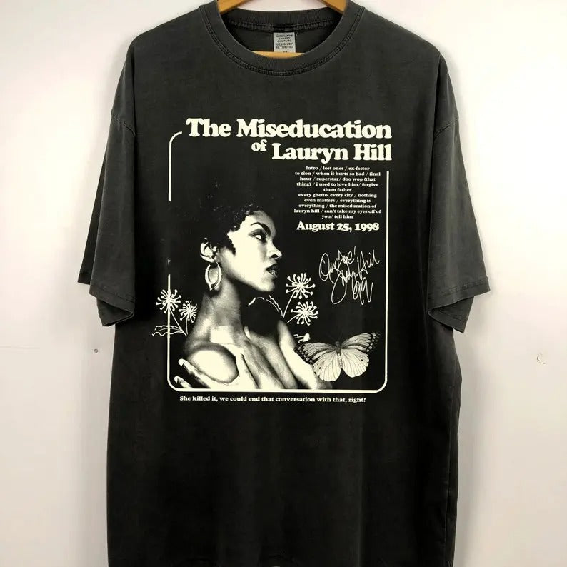 Retro Lauryn Hill Rock Bootleg Miseducation Cotton - Adult & Kids T-Shirts, Sweatshirts & Hoodies apparel design preview 1