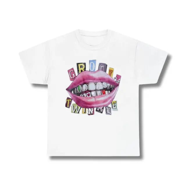 Retro Lips Grillz Size S 3XL Top Womenswear Underwear - Adult & Kids T-Shirts, Sweatshirts & Hoodies apparel design preview 1