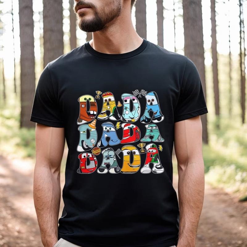 Retro Mc Que0n Cars Movie Dada Piston Cup Champion - Adult & Kids T-Shirts, Sweatshirts & Hoodies apparel design preview 1